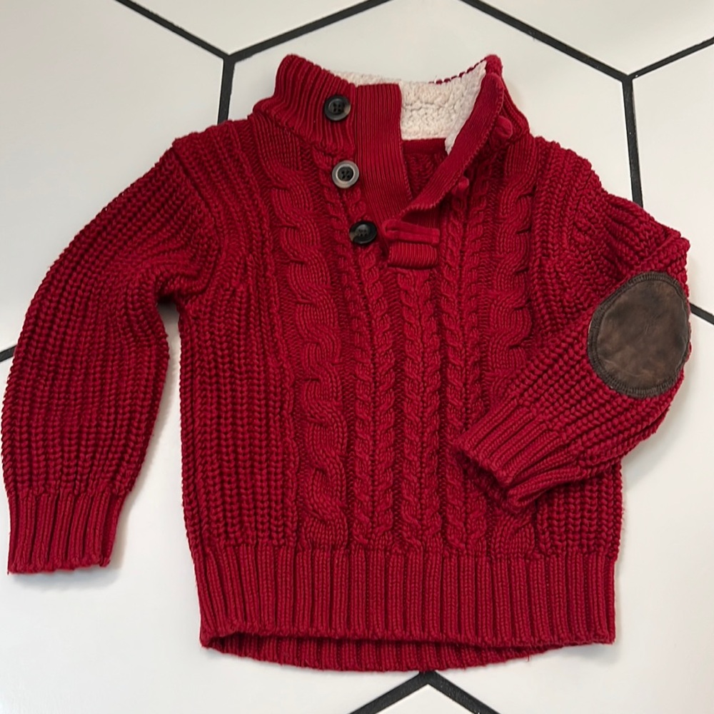 Red baby Gap sweater